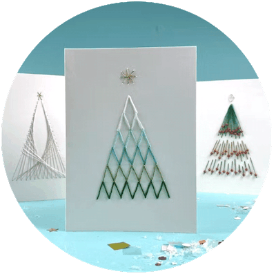 <h1>Make embroidered Christmas cards!</h1>